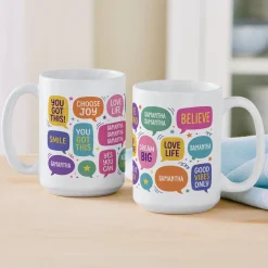 Positive Speech Bubbles Mug