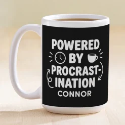 Powered by Procrastination Student Mug