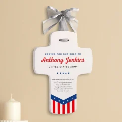 Prayers For Our Soldier Keepsake Cross