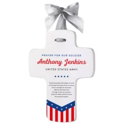Prayers For Our Soldier Keepsake Cross