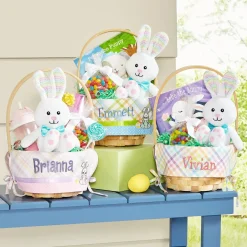 Premium Embroidered 8” Easter Basket