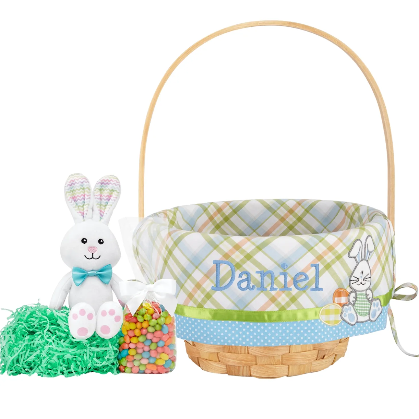 Premium Embroidered 8” Easter Basket