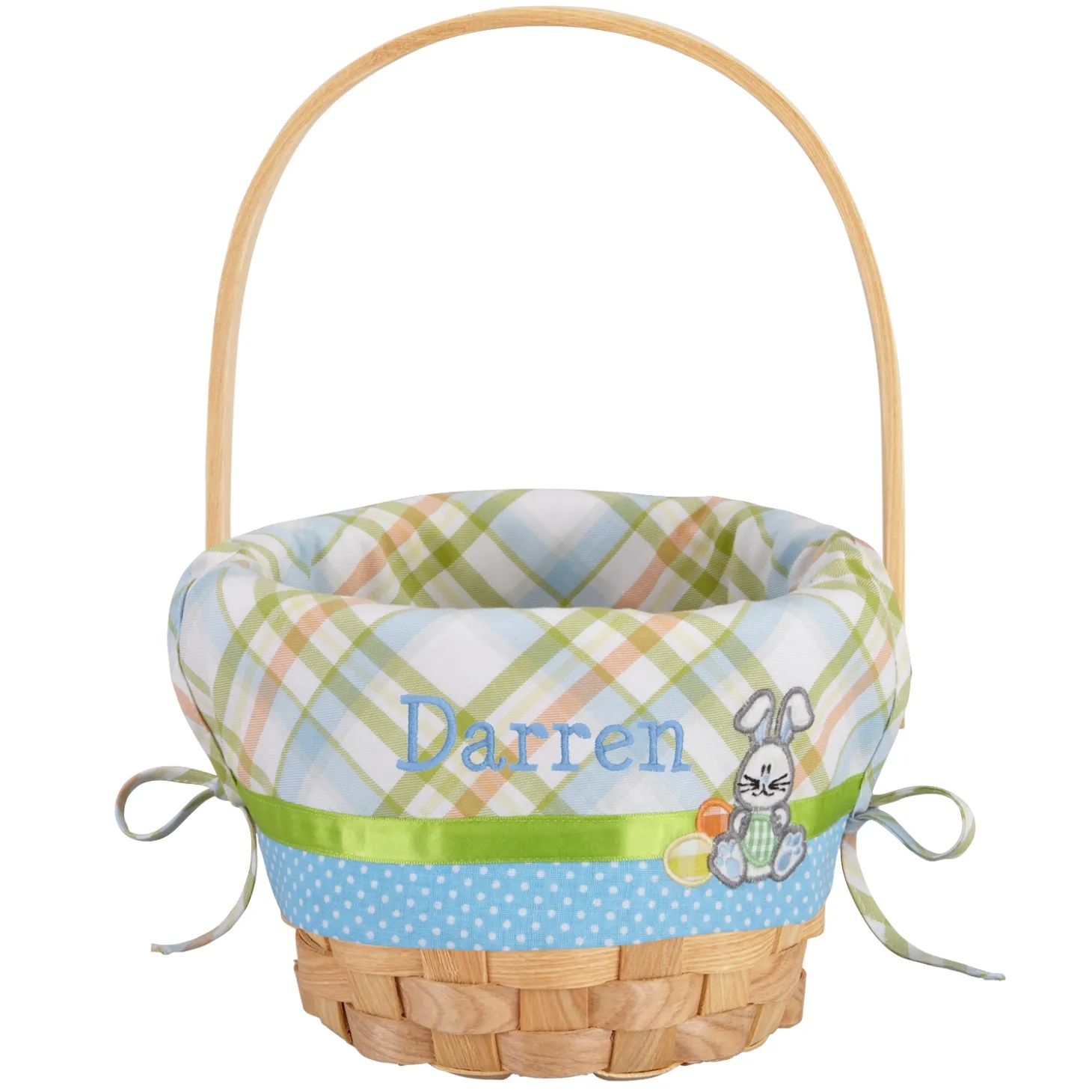 Premium Embroidered 8” Easter Basket