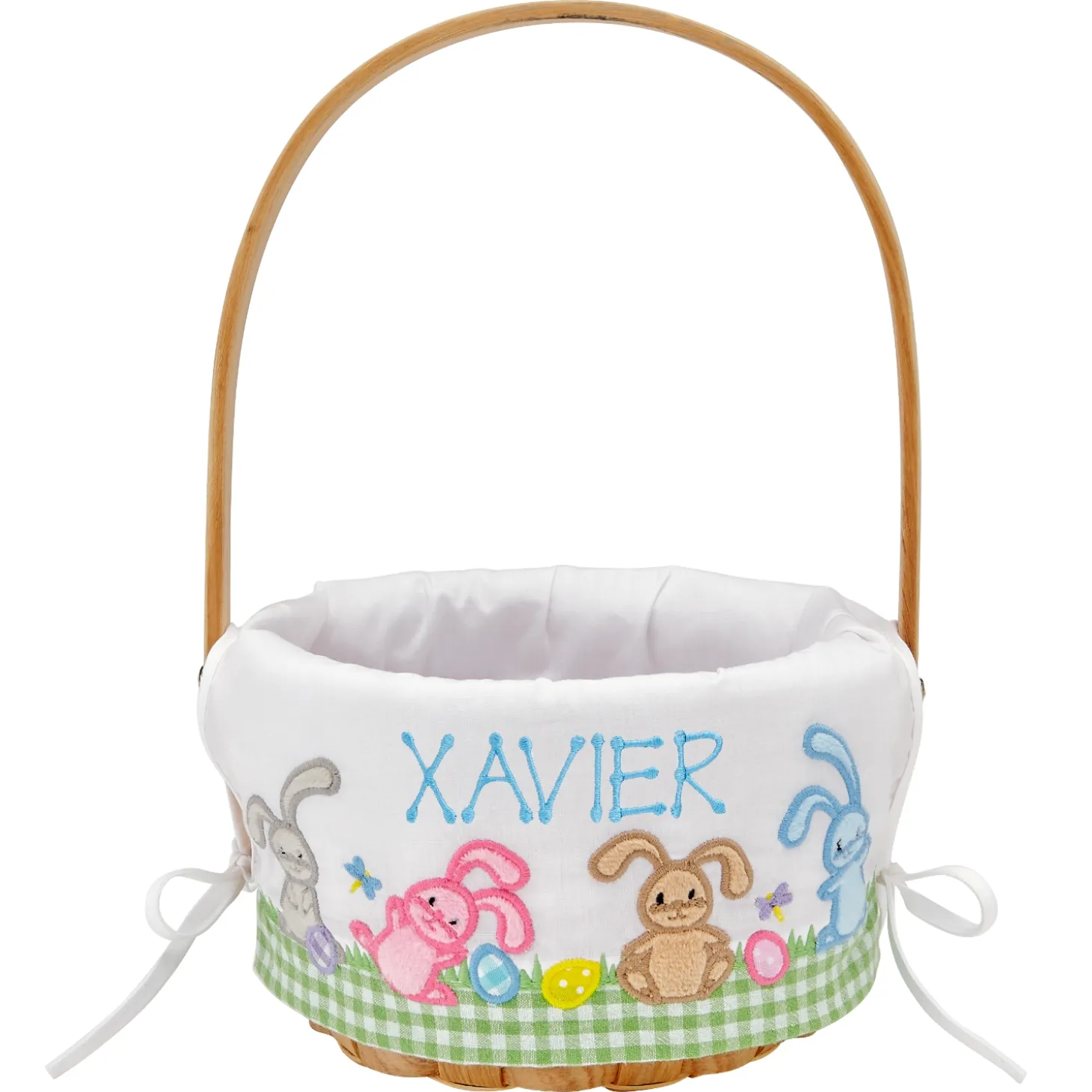 Premium Embroidered 8” Easter Basket