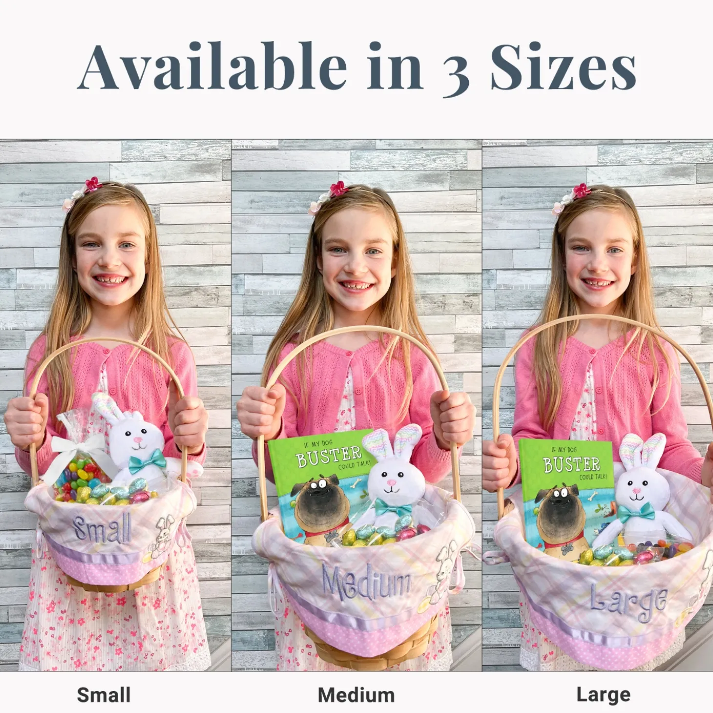 Premium Embroidered 8” Easter Basket