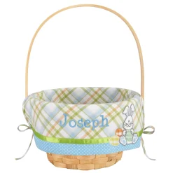 Premium Embroidered Easter Basket