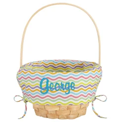 Premium Embroidered Easter Basket