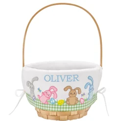 Premium Embroidered Easter Basket