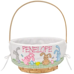 Premium Embroidered Easter Basket