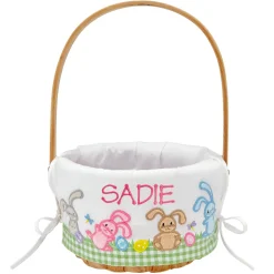 Premium Embroidered Easter Basket