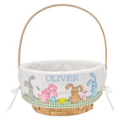 Premium Embroidered Easter Basket