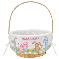 Premium Embroidered Easter Basket