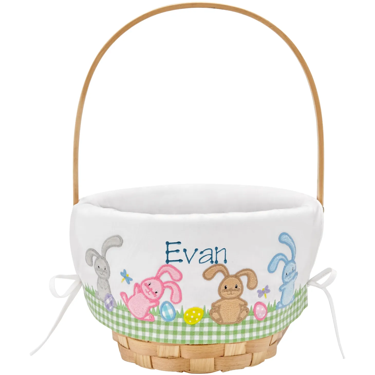 Premium Embroidered 12” Easter Basket