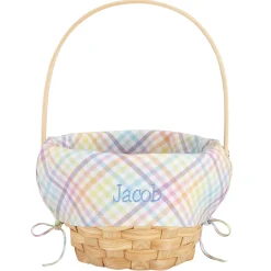 Premium Embroidered 10” Easter Basket