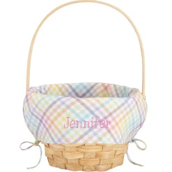 Premium Embroidered 10” Easter Basket