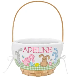 Premium Embroidered 10” Easter Basket