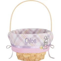 Premium Embroidered 10” Easter Basket