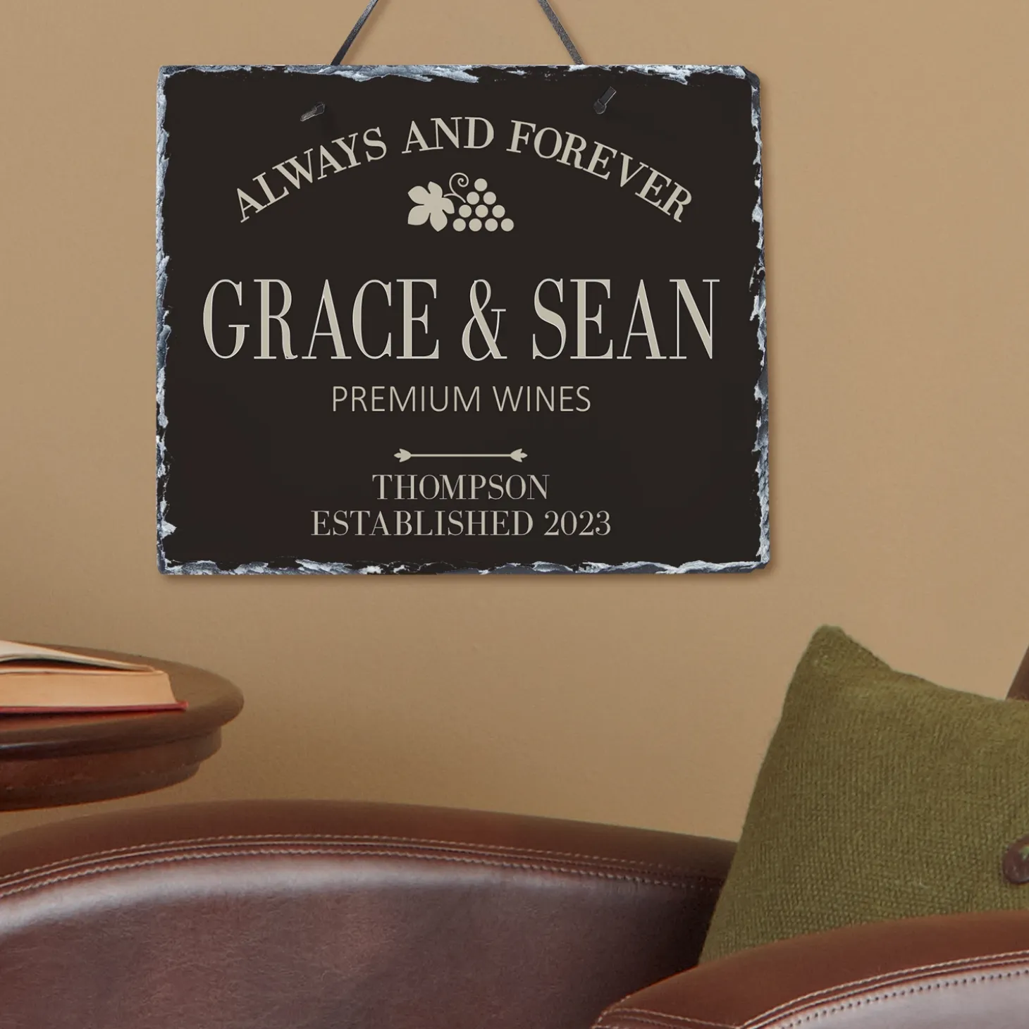 Premium Wines Slate Sign