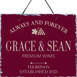 Premium Wines Slate Sign