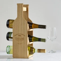 Premium Wines Wood Wine Bottle Display