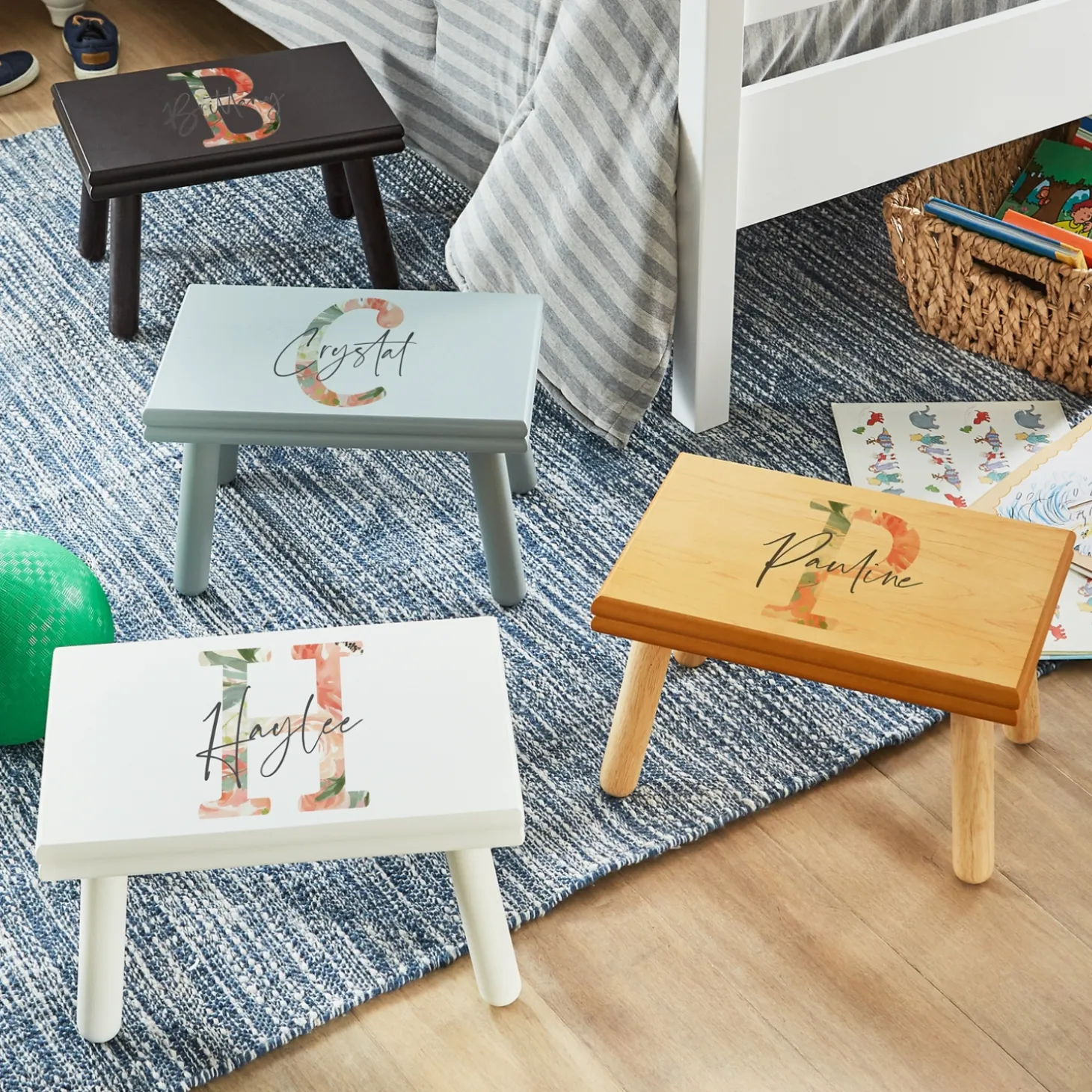 Pretty Initial Step Stool