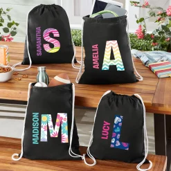 Pretty Pattern Drawstring Bag