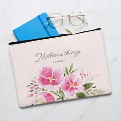 Pretty Pink Poppy Zipper Pouch