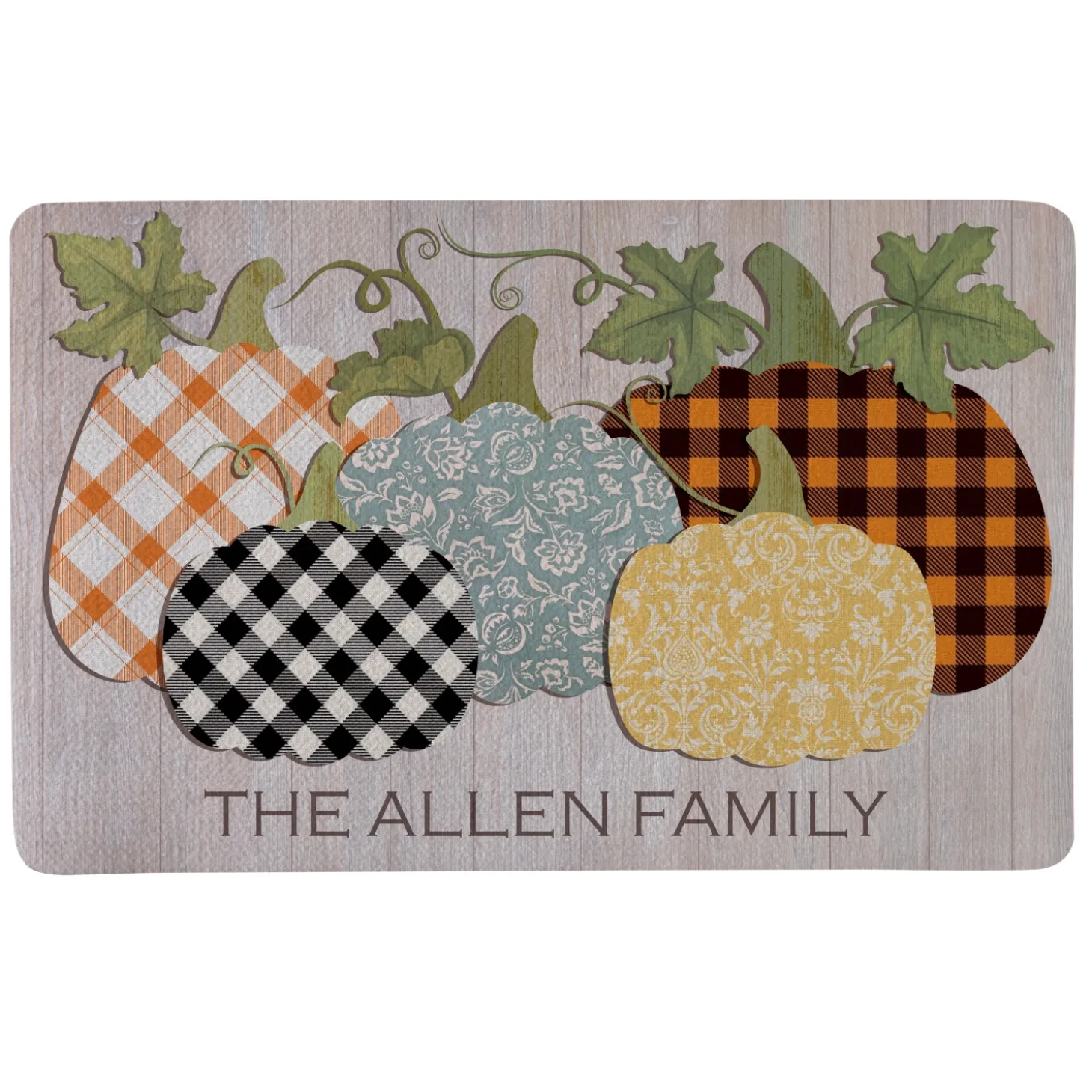 Pretty Pumpkins Doormat