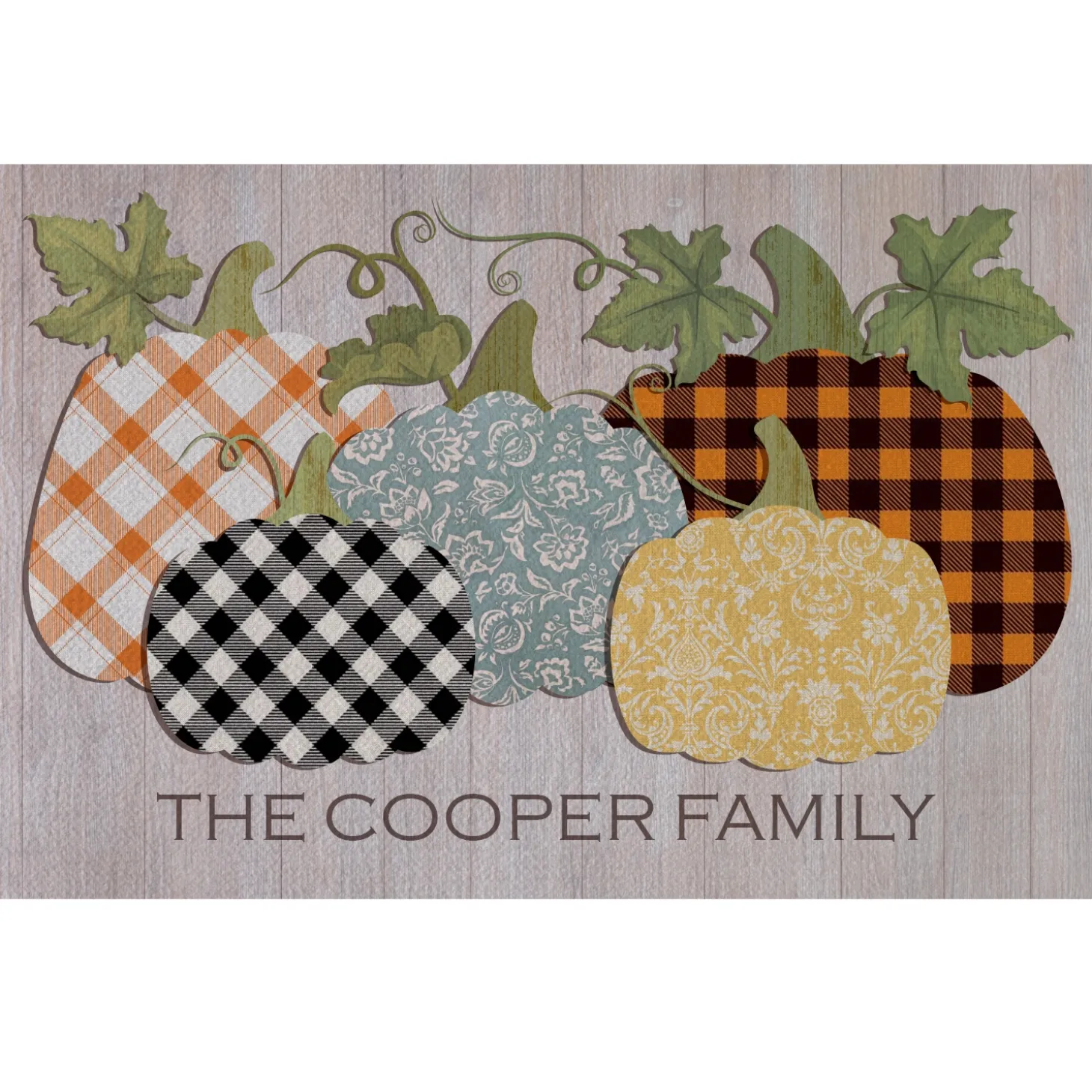 Pretty Pumpkins Doormat
