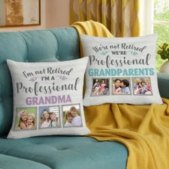 Professional Grandparent Photo Pillow