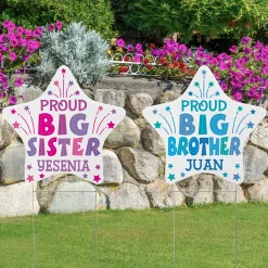 Proud Sibling Star Yard Sign