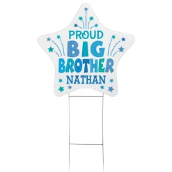 Proud Sibling Star Yard Sign