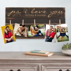 PS I Love You Rustic Wood Pallet Wall Art