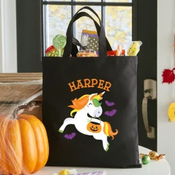 Pumpkincorn Halloween Black Treat Bag