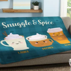 Pumpkin Spice Family Plush Blanket