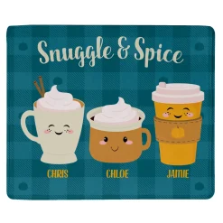 Pumpkin Spice Family Plush Blanket