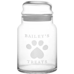Puppy Love Glass Treat Jar