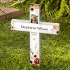 Radiant Glow Memorial Solar Photo LED Cross