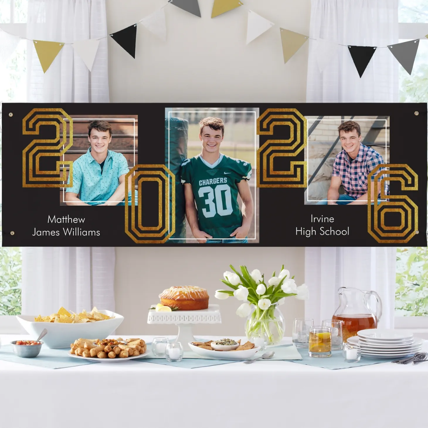 Radiant Graduate Trio Photo Banner