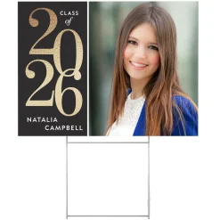 Radiant Year Graduation Photo Yard Sign