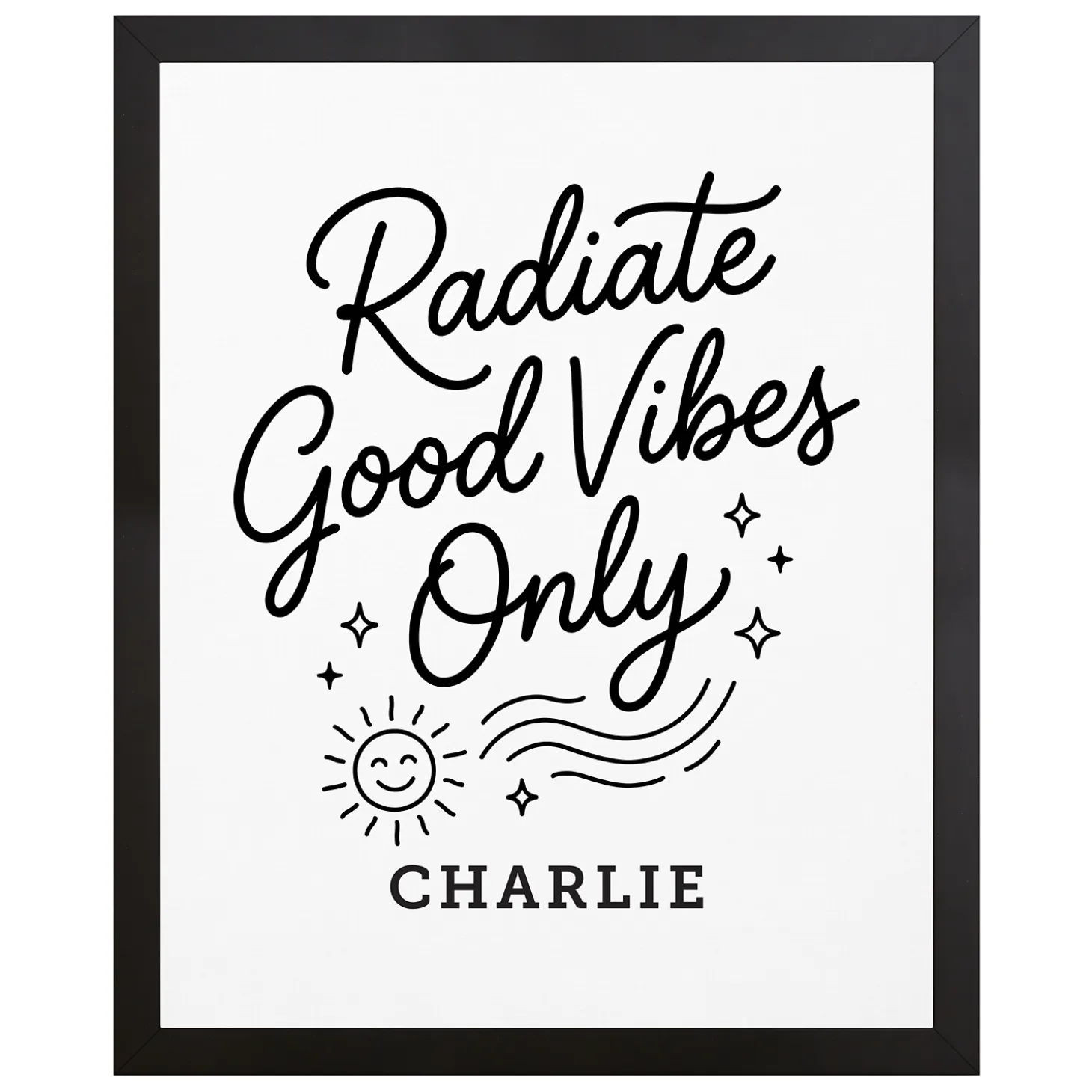 Radiate Good Vibes Only Canvas