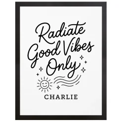 Radiate Good Vibes Only Canvas