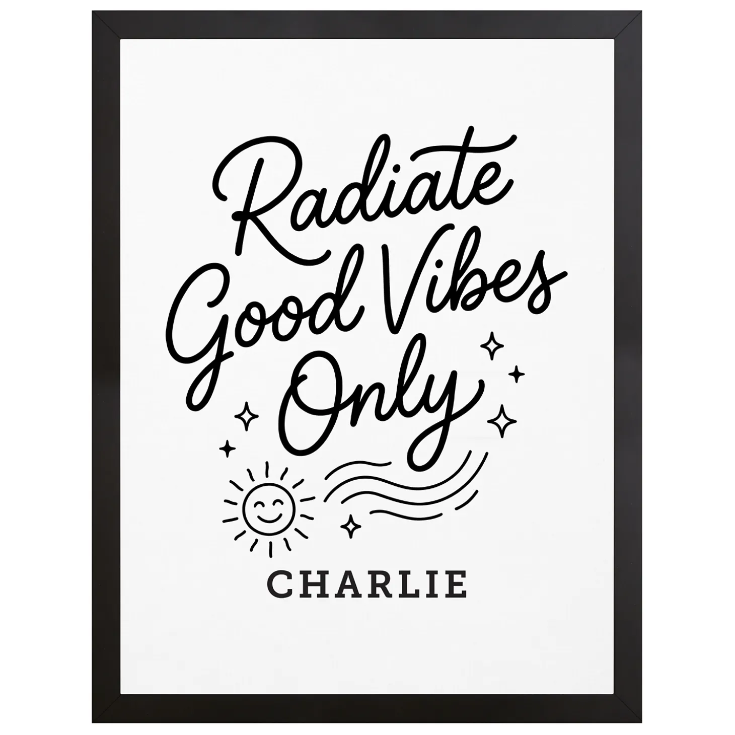 Radiate Good Vibes Only Canvas