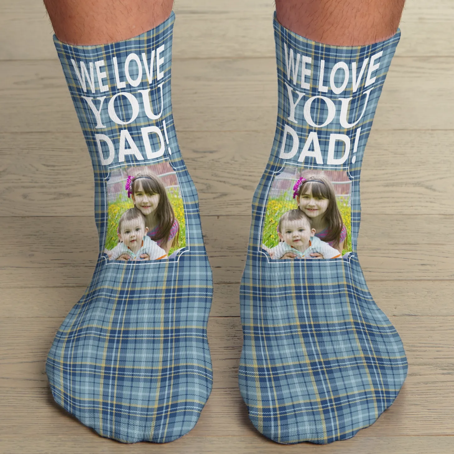 Rad Plaid Photo Socks