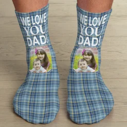 Rad Plaid Photo Socks