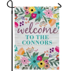 Rainbow Flowers Garden Flag