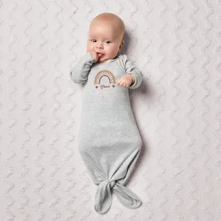 Rainbow Name Baby Knotted Gown