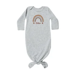 Rainbow Name Baby Knotted Gown