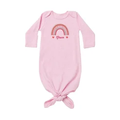 Rainbow Name Baby Knotted Gown