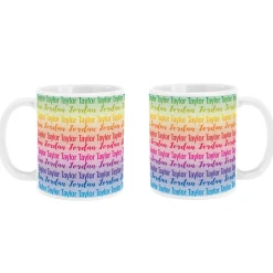 Rainbow Name Mug